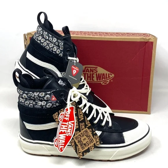 VANS SK-8 Hi MTE-2 Floral Black Boot Casual Leather Women Size Skate VN0A5HZZF2B - Picture 7 of 9
